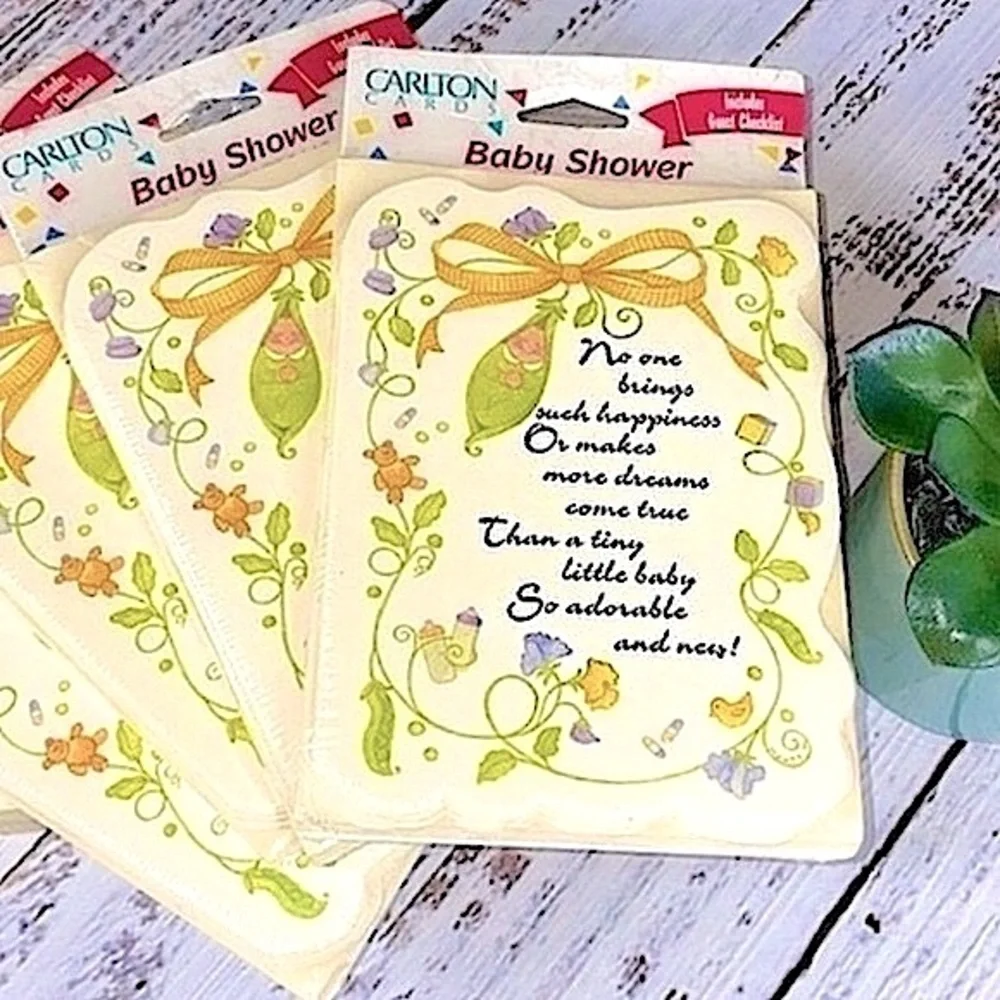 NWT Vintage Baby Shower Invitations (Bundle of 40)